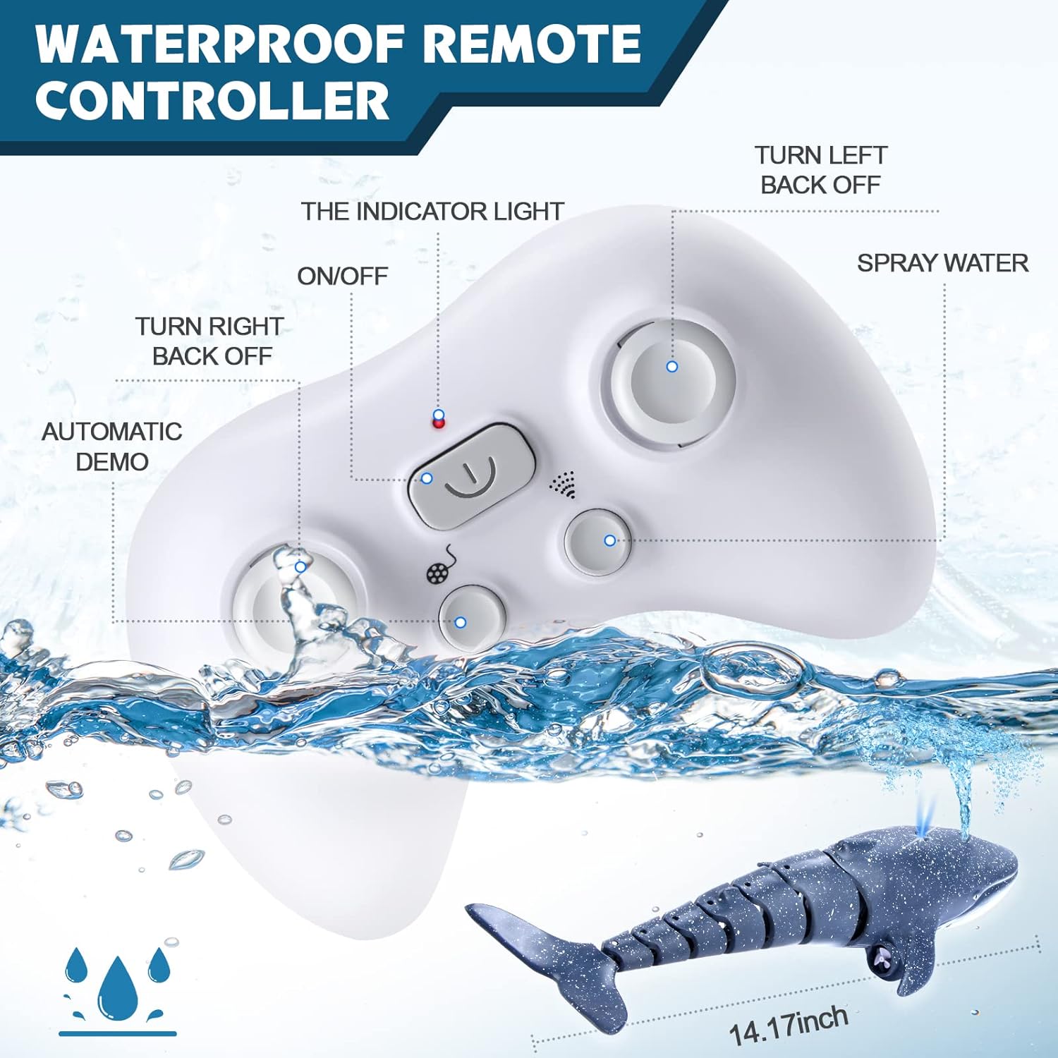 Upgraded RC Whale Shark Pool Toy ✨ 2x Battery Life & Crash-Proof Design 💦 Waterproof Remote Control Boat for Kids 6-12 🌟 Summer Splash Fun! 🔥 #PoolToys #TikTokMadeMeBuyIt Upgraded RC Whale Shark Pool Toy ✨ 2x Battery Life & Crash-Proof Design 💦 Waterproof Remote Control Boat for Kids 6-12 🌟 Summer Splash Fun! 🔥 #PoolToys #TikTokMadeMeBuyIt